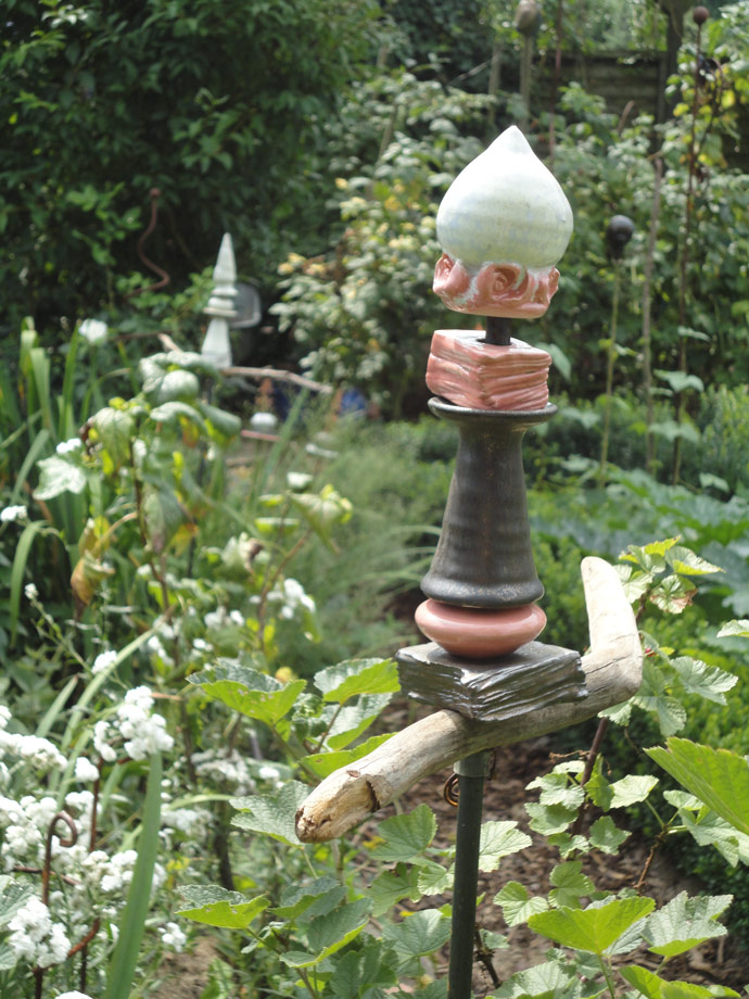 Gartensäule - Brigitte Lang Keramik Atelier