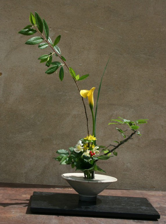 Ikebana Keramik Raku von Brigitte Lang