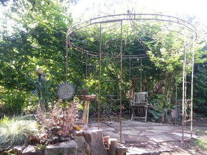 Pavillon de jardin avec céramique de Brigitte Lang Rauenberg