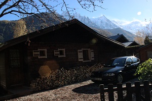 Chalet Les Lupins Chamonix - Sicht auf den Mont-Blanc