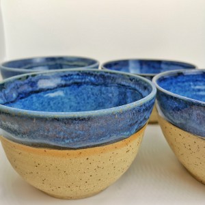 Bowls blau Natur von Keramik-Atelier Brigitte Lang in Rauenberg