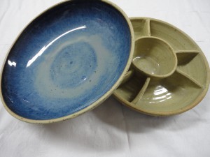 Große Schale und Dipp-Schale von Keramik-Atelier Brigitte Lang in Rauenberg