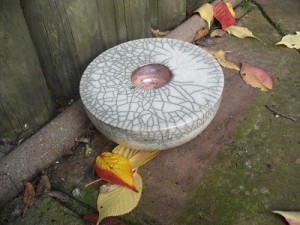 Raku Doppelwandgefäß Schale