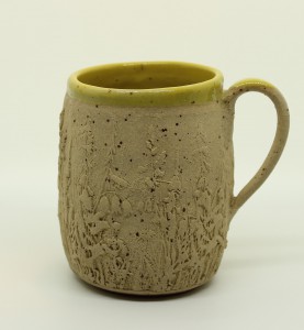 Wiesen-Tasse gelb von Keramik-Atelier Brigitte Lang in Rauenberg