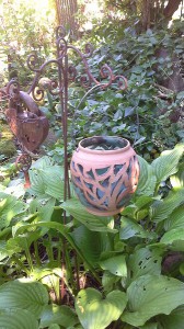 Windlicht Keramik für den Garten von Brigitte Lang in Rauenberg