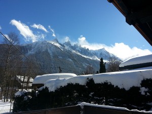Chalet Les Lupins Chamonix Mont-Blanc nuage sur le Mont-Blanc