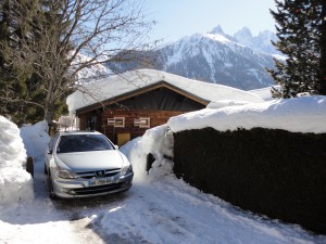 Chalet Les Lupins Chamonix Mont-Blanc parking hiver