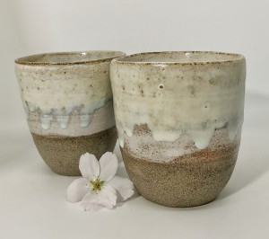 Tasse rosa-beige von Keramik-Atelier Brigitte Lang in Rauenberg